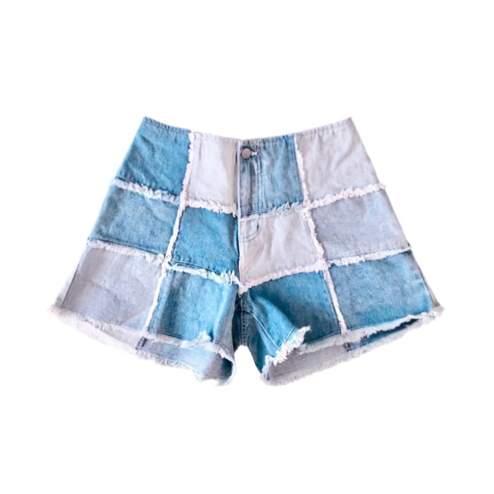Vintage 90’s Patchwork Denim Shorts No Boundaries